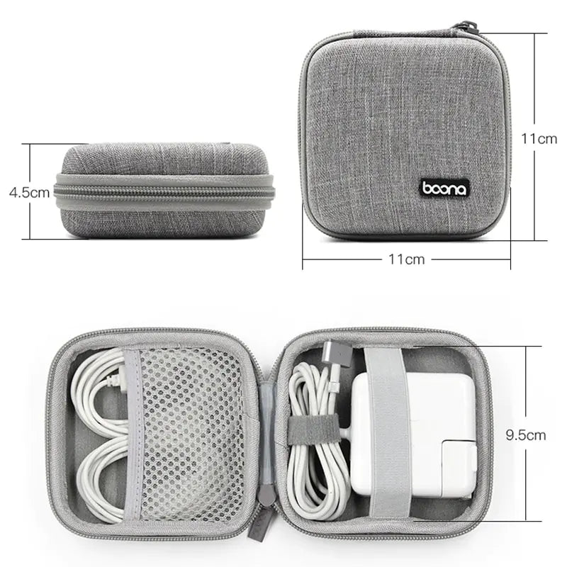Portable Multifunctional Earphone and Cable Storage Bag