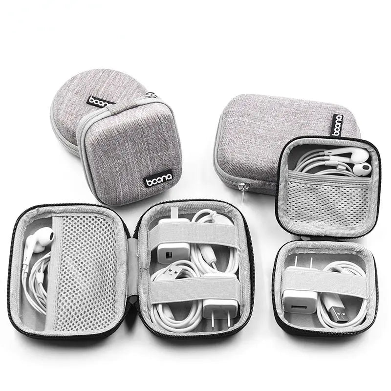 Portable Multifunctional Earphone and Cable Storage Bag