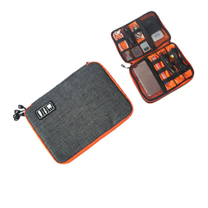Dual-Layer Digital Cable Organizer Bag for Electronics