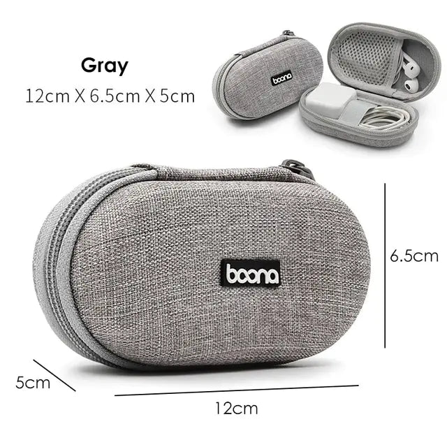 Portable Multifunctional Earphone and Cable Storage Bag
