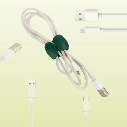 Stylish 10pcs Random Color Data Cable Organizers