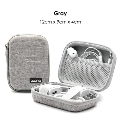 Portable Multifunctional Earphone and Cable Storage Bag