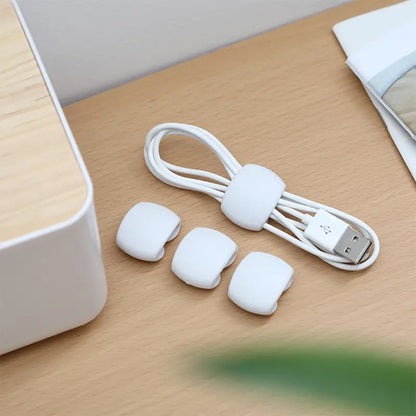 Stylish 10pcs Random Color Data Cable Organizers