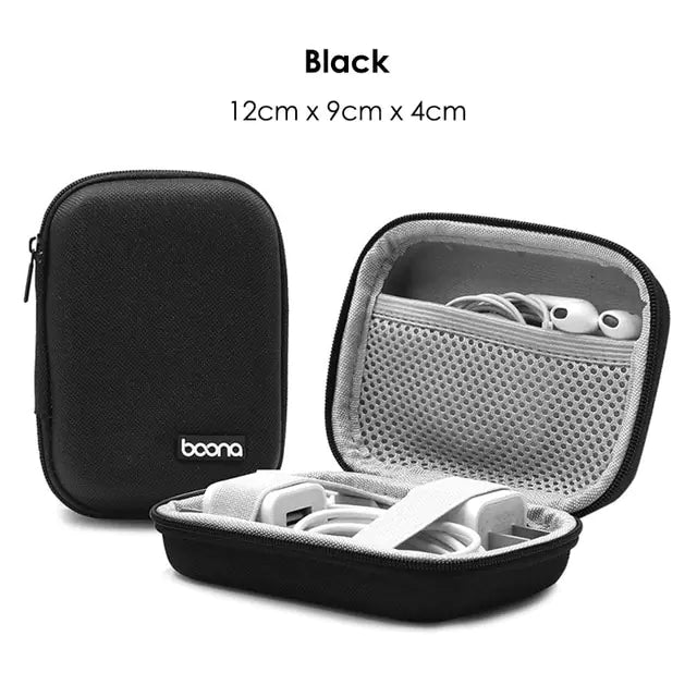 Portable Multifunctional Earphone and Cable Storage Bag